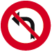 Panneau C31 Interdiction de tourner à gauche